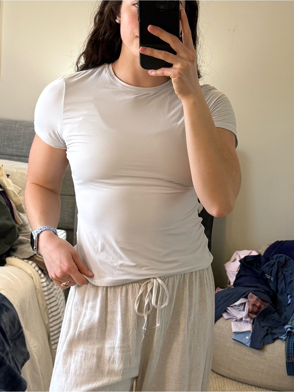 White Athletic Tee